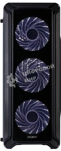 Компьютерный корпус Zalman i3 edge черный без БП ATX 3x120мм 2xUSB 2.0 1xUSB 3.0 audio bott PSU