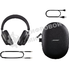 Гарнитура накладные Bose QuietComfort Ultra 1.2м черный беспроводные bluetooth оголовье (880066-0100)