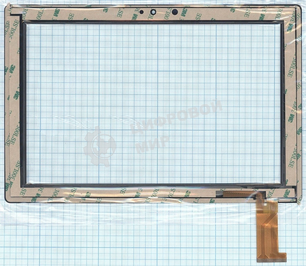 Сенсорное стекло (тачскрин) WJ916-FPC-V1.0, черное
