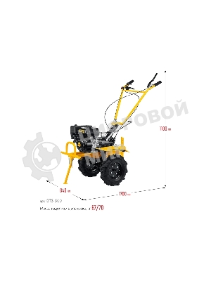 Бензиновый мотоблок с ВОМ STEHER, 7 л.с.