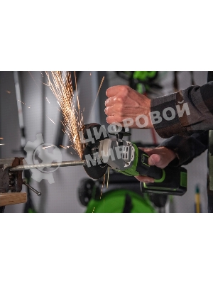 Угловая шлифовальная машина Greenworks 24В, аккумуляторная Greenworks (В комплекте с АКБ 2А·ч. и ЗУ) 3200207UA