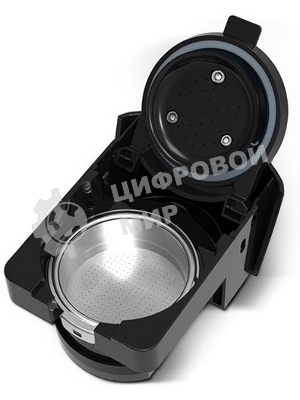 Кофеварка комбинированная BQ CM3000 черный/белый, исп. кофе - молотый, капсулы Nespresso/Dolce Gusto, 0.6 л, 1450 Вт, 19 бар