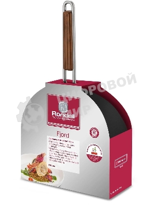 Сотейник Rondell Fjord RDA-1799, 28 см, с крышкой, черный