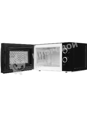 Микроволновая печь Galanz MOG-2009MB черный, 20 л, 700 Вт, переключатели - поворотный механизм
