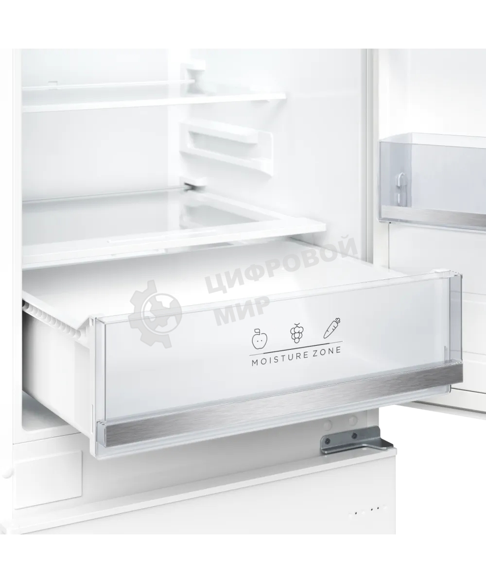 Встраиваемый холодильник Kuppersberg RBN 1761, High-Tech, ВхШхГ 178.5х54х55 см, объем 274 л, инверторный компрессор, электронное управление, скользящее крепление фасада, No Frost, LED освещение, супер заморозка, энергоэффективность А++