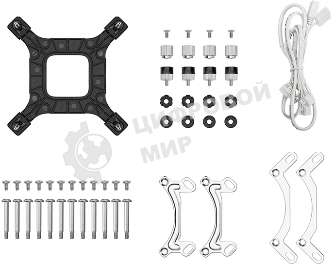 Система жидкостного охлаждения Deepcool LE360 PRO Wh ARGb Soc-AM5/AM4/1200/1700/1851 белый 4-pin 19-33dB Al 300W 1817gr Ret (R-LE360PRO-WHAMMC-G-1)