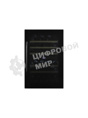 Винный шкаф встраиваемый ZÜGEL ZCWI570DB черный, 145 л, 2 отсека, 57 бут.