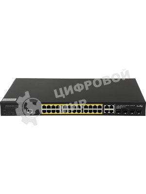 Коммутатор Cudy GS2028PS4-400W, 24×1 Гбит/с, 4×1 Гбит/с Combo (RJ-45/SFP)