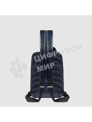 Рюкзак слинг мужской Piquadro Blue Square CA6589B2/BLU2, кожа, темно-синий