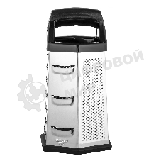 Терка LARA LR07-53 6 поверхностей, высота 23 см, нерж. сталь, нескользящее основание, ручка