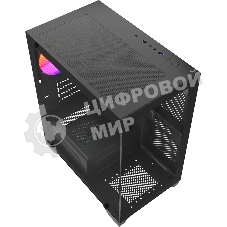 Компьютерный корпус Accord ACC-350-02B черный без БП mATX 1x120мм 1xUSB 2.0 1xUSB 3.0 1xUSB3.1 audio