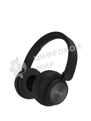 Беспроводные наушники Maxvi MHF-200BT черный, полноразмерные, Bluetooth, встроенный микрофон, до 15 ч
