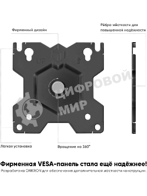 Кронштейн ONKRON D221E для двух мониторов 13