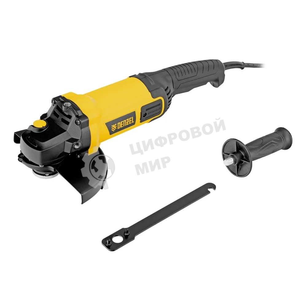 Машина шлифовальная угловая Denzel AGL180-2000, 2000 Вт, 180 мм, 8500 об/мин