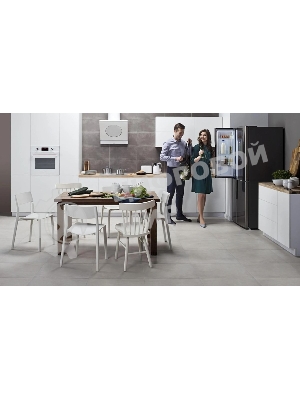 Холодильник Hansa FY418.3DFXC нержавеющая сталь трехкамерный 274/144л морозилка снизу