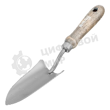 Совок посадочный узкий Palisad LUXE 70х330 мм, стальной, рукоятка из ясеня