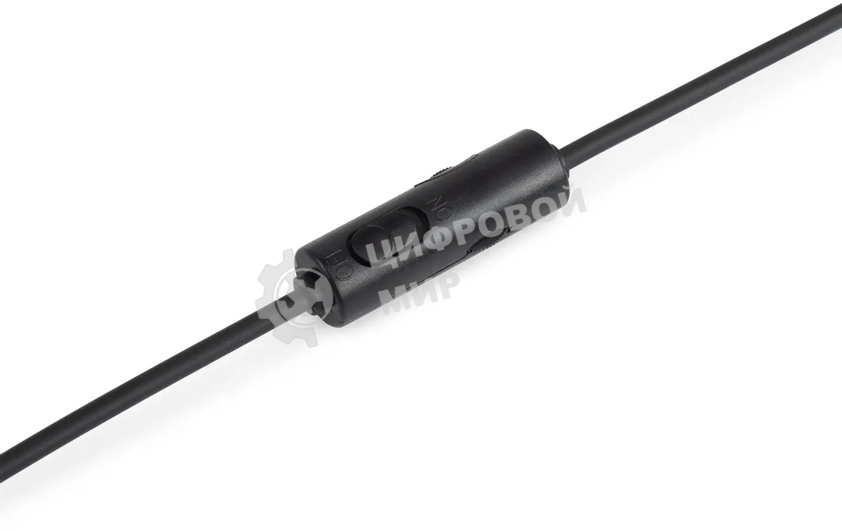 Гарнитура проводная с микрофоном Оклик HS-L355G черный 1.8м мониторные оголовье (1939807)