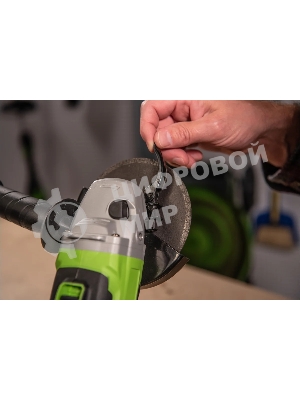 Угловая шлифовальная машина Greenworks 24В, аккумуляторная Greenworks (В комплекте с АКБ 2А·ч. и ЗУ) 3200207UA