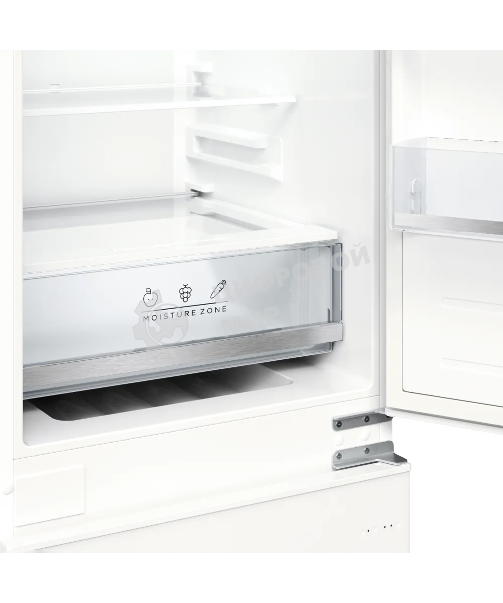 Встраиваемый холодильник Kuppersberg RBN 1761, High-Tech, ВхШхГ 178.5х54х55 см, объем 274 л, инверторный компрессор, электронное управление, скользящее крепление фасада, No Frost, LED освещение, супер заморозка, энергоэффективность А++