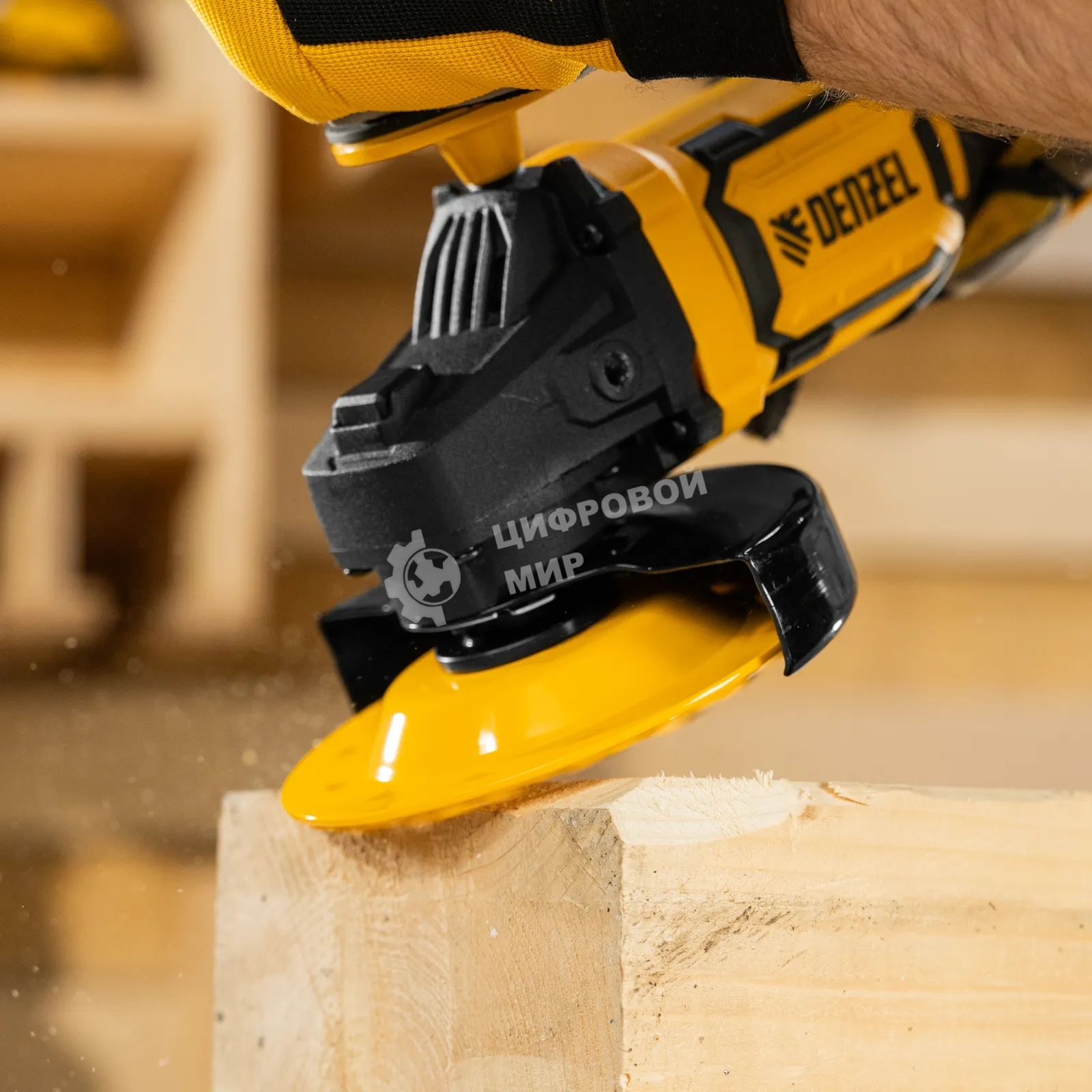 Чашка твердосплавная зачистная Denzel 125 мм, плоская, крупное зерно #8