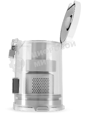 Пылесос вертикальный Coolfort CF-3004 белый, питание от аккумулятора, 150 Вт, уборка сухая, пылесборник 0,5 л, работа от АКБ max 30 мин.