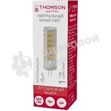 Лампа cветодиодная LED Thomson TH-B4208 G4, капсульная, 7 Вт, 4000К, белый нейтральный, 1 шт.