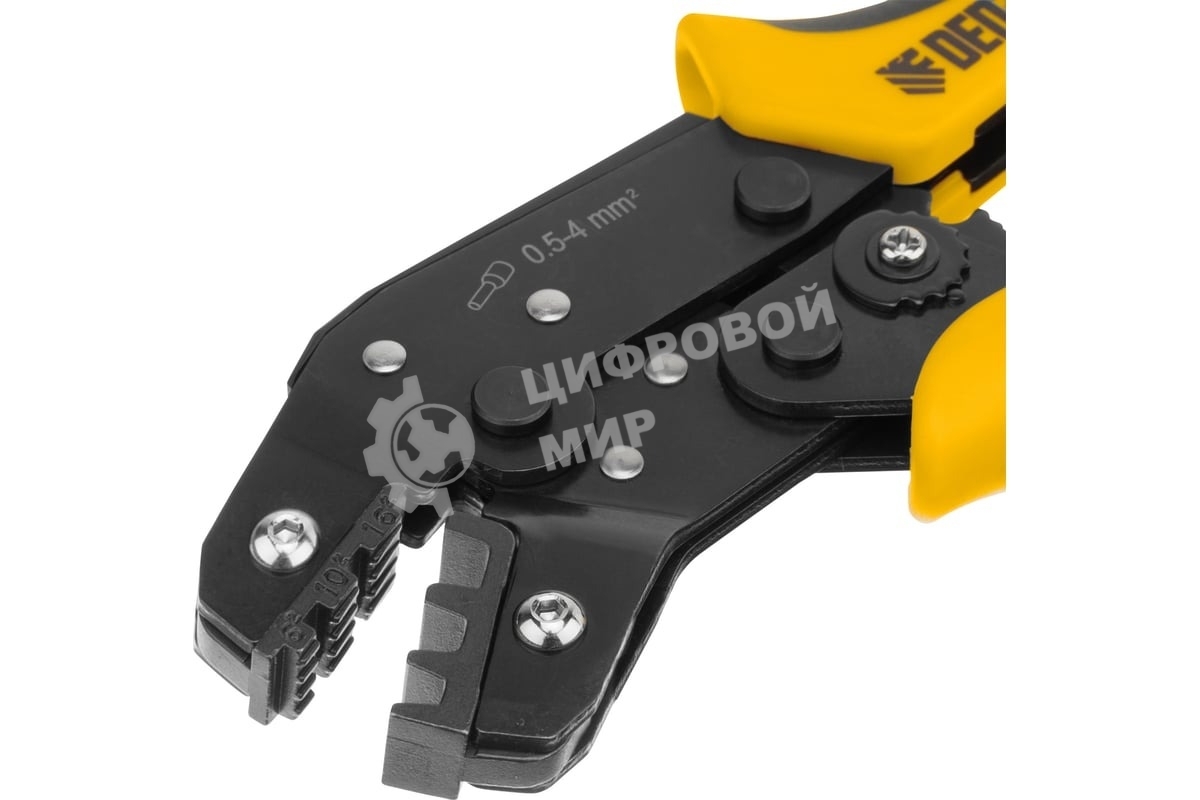 Клещи для обжима наконечников штыревых Denzel НШВ, НШВИ, НШВИ-2, 6-16 мм2