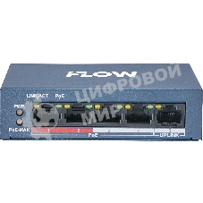 Коммутатор iFLOW F-SW-EU205POE-V/L, 4×100 Мбит/с PoE + 1×100 Мбит/с LAN, неуправляемый Коммутатор iFLOW F-SW-EU205POE-V/L, 4×100 Мбит/с PoE + 1×100 Мбит/с LAN, неуправляемый