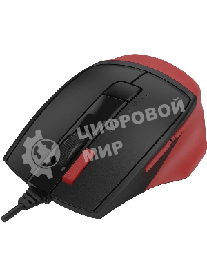 Мышь проводная A4Tech Fstyler FM45S Air красный/черный, 2400 dpi, USB, кнопки - 7