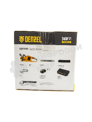 Цепная пила аккумуляторная бесщет. Denzel RCS400-36-0, Li-ion, 36 В, шина 400 мм