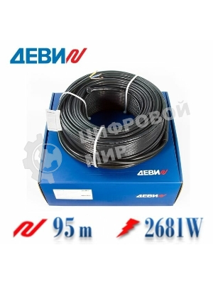 Кабель нагревательный для кровли и грунта ДЕВИ Snow-30T 2930 Вт 230 В 95 м