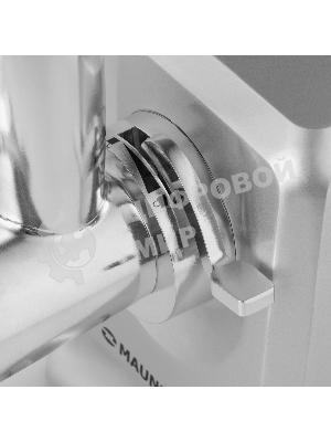 Мясорубка электрическая Maunfeld MF-221SS серый, 1800 Вт, 2.0 кг/мин, реверс, защита от перегрузки, насадки - 4