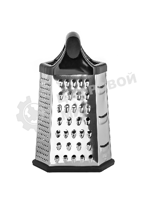 Терка LARA LR07-53 6 поверхностей, высота 23 см, нерж. сталь, нескользящее основание, ручка