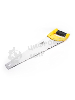 Ножовка по дереву Deli DL6845A 450мм Материал: 65Mn. Термообработанная поверхность. Шлифовка зубов с 3-х сторон. Литая ручка из двухкомпонентного противоударного пластика.