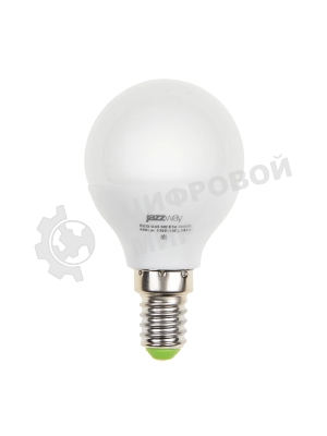 Лампа светодиодная JazzWay PLED-ECO-G45 5Вт шар 4000К белый E14 400лм 220-240В