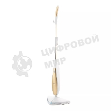Швабра паровая Kitfort KT-1014 1300Вт золотистый/белый