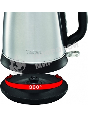 Чайник электрический Tefal KI270D30 1.7л. 2400Вт серебристый (корпус: металл)