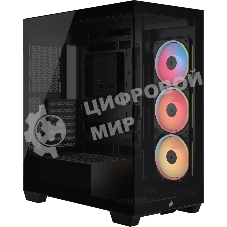 Корпус Corsair iCUE Link 3500X LX-R RGB Black, Midi-Tower, чёрный, 3 x 120 мм