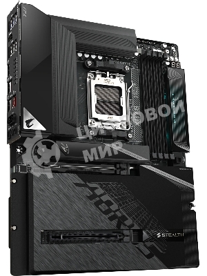 Материнская плата Gigabyte X870 AORUS STEALTH, AM5, AMD X870, 4xDDR5, 2xSATA, 4xM.2, 1xPCIe 5.0 x16, 1xPCIe 4.0 x16, 1xHDMI, 1x5Gb LAN, Wi-Fi 7, Bluetooth 5.4, 2xUSB-C 40Gbps (USB4), 1xUSB-C 10Gbps, 4xUSB-A 10Gbps, 4xUSB-A 5Gbps, 4xUSB-A 2.0, 3x3.5 мм + S/PDIF оптический, 7.1, ATX