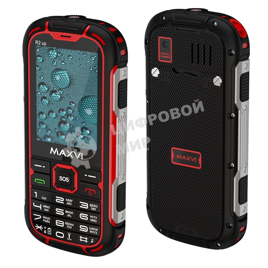 Мобильный телефон Maxvi R2 up красный