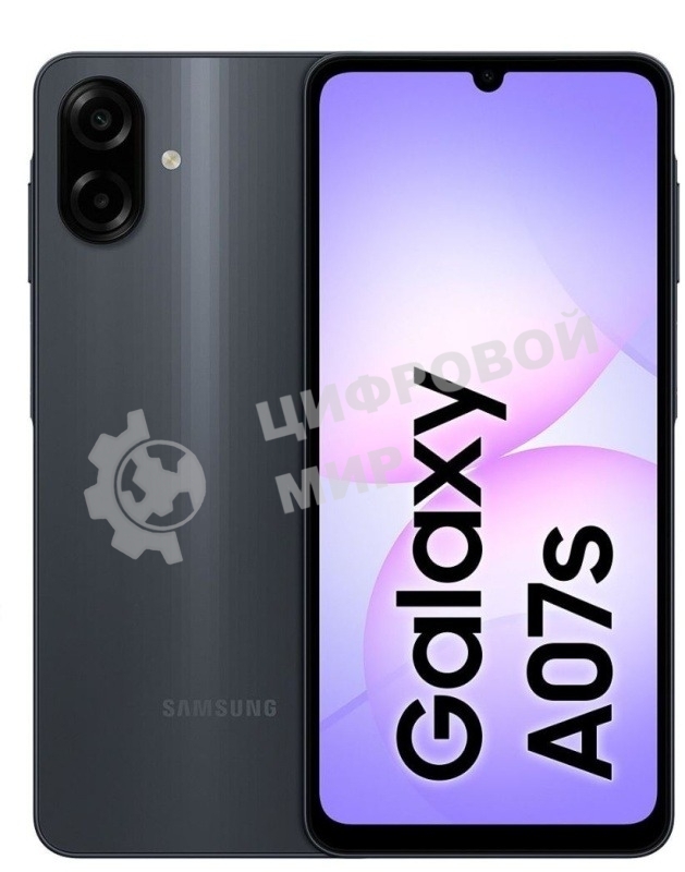 Смартфон Samsung Galaxy A07s 4Gb, 128Gb, черный