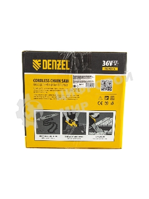 Цепная пила аккумуляторная бесщет. Denzel RCS400-36-0, Li-ion, 36 В, шина 400 мм