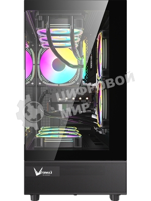 Компьютерный корпус AeroCool/Formula Crystal Z8 COSMIC черный без БП ATX 3x120мм 5x140мм 1xUSB 2.0 1xUSB 3.0 1xUSB3.1 audio bott PSU