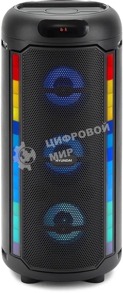 Минисистема Hyundai H-MC1221 черный 15Вт FM USB BT SD/MMC