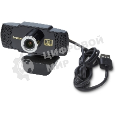 Веб-камера ExeGate BusinessPro C922 2K 2560x1440, 30 кадр/с, USB Type-A, микрофон (шумоподавление), универсальное крепление, штатив в комплекте