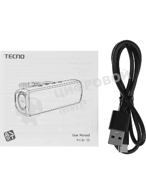 Колонка портативная Tecno S5 Square черный 30W 1.1 BT 4000mAh (S5)