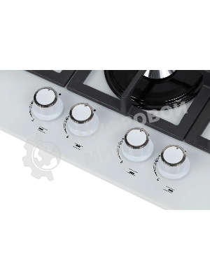Газовая варочная панель Gefest ПВГ 2231-01 Р12, 4 конфорки, закаленное стекло, белый