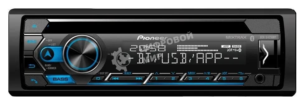Автомагнитола CD DVD Pioneer DEH-S4250BT 1DIN 4x50Вт