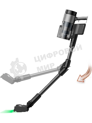 Пылесос вертикальный Grundig VCP 9431 PRO черный титан, питание от аккумулятора, 150 Вт, уборка суxая/влажная, пылесборник 0,5 л