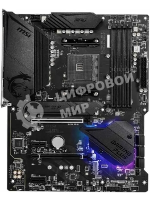 Материнская плата MSI MPG B550 GAMING PLUS, AM4, AMD B550, 4xDDR4, 6xSATA, 2xM.2, 1xPCI-E 4.0 x16, 1xPCI-E 3.0 x4, 2xPCI-E x1, 1xHDMI, 1xDP, 1x 1Gb LAN, 4xUSB-A 2.0, 2xUSB-A 3.2 Gen 1, 1xUSB-A 3.2 Gen 2, 1xUSB-C 3.2 Gen 2, 5x3.5 мм, 7.1, ATX